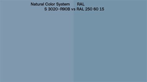 Natural Color System S R B Vs Ral Ral Side By Side