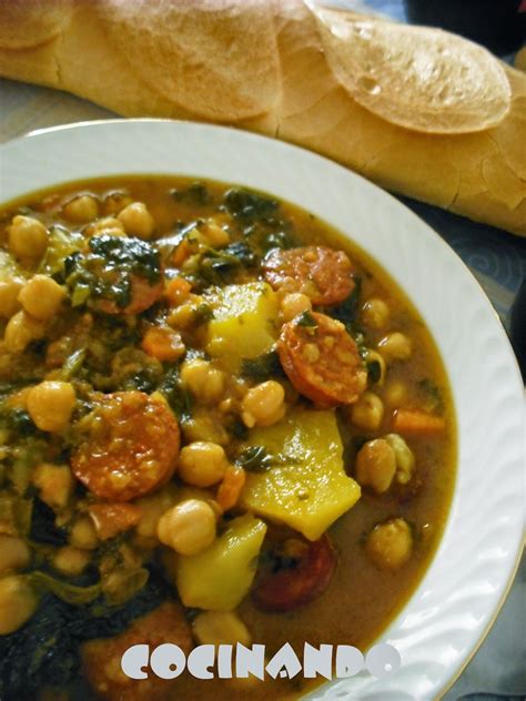 Potaje De Garbanzos Con Espinacas