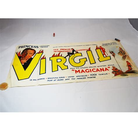 Virgil Bus Side Poster From 1950s Magic Collectibles