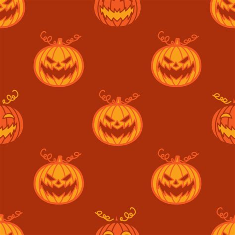 Halloween Pumpkin Seamless Pattern 30765885 Vector Art at Vecteezy