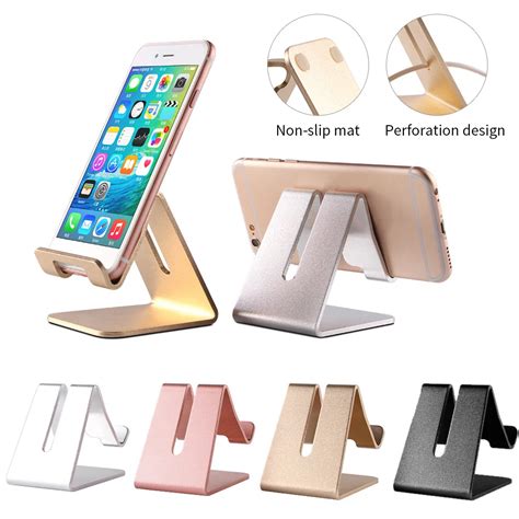 Suporte De Mesa Para Celular Ajust Vel De Metal Para Iphone Ipad