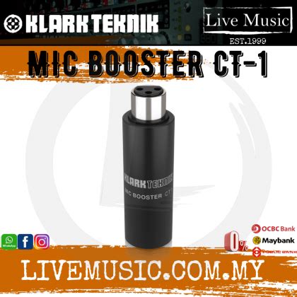 Klark Teknik Mic Booster Ct Compact Dynamic Microphone Booster Ct