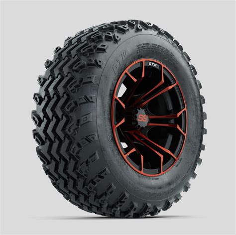 Gtw Spyder Redblack 12 In Wheels With 23x1000 12 Rogue All Terrain