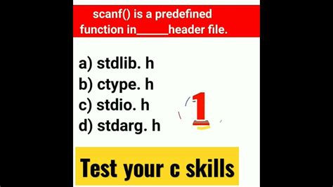 Test Your C Skills Shorts Youtube