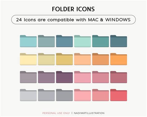 36 Vintage Desktop Icons For Mac And Windows Vintage Circle Folder File