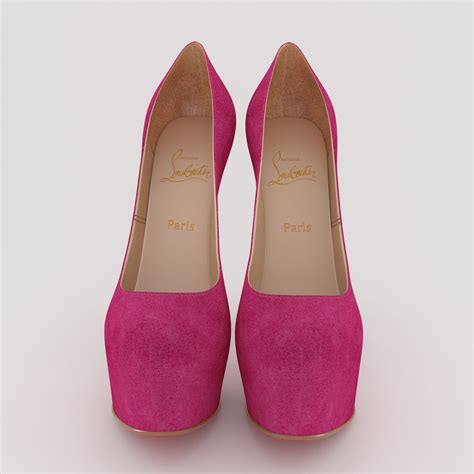 Christian Louboutin Daffodile Suede Fuchsia 3d Model 39 Max Free3d