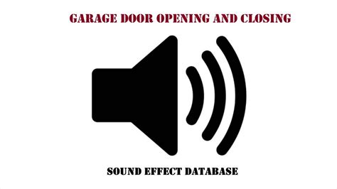 Garage Door Opening And Closing Sound Effect Version Youtube