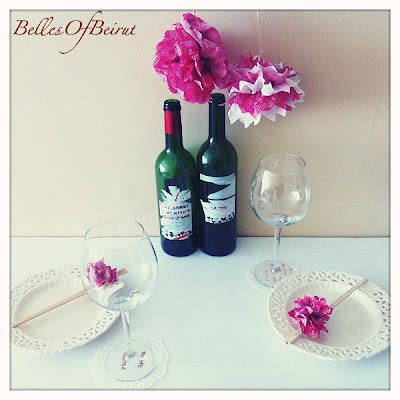 Belles Of Beirut: DIY : Valentine's Dinner Table Setting