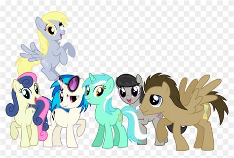 My Little Pony - Mlp Background Ponies Mane 6 - Free Transparent PNG Clipart Images Download