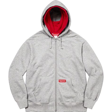 Double Hood Facemask Zip Up Hooded Sweatshirt Fall Winter Supreme