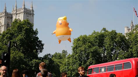 'Trump Baby' balloon flies over London; blimp makes POTUS feel ...