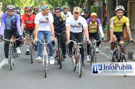 Infopublik Gowes Bareng Bersama Pecinta Ratusan Sepeda Mini Bupati