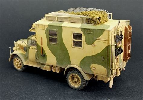 Italeri Opel Blitz Radio Truck Ready For Inspection Armour