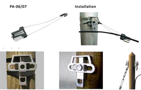 Metal Fiber Optic Drop Cable Clamp For Ftth 2 6mm Foclink