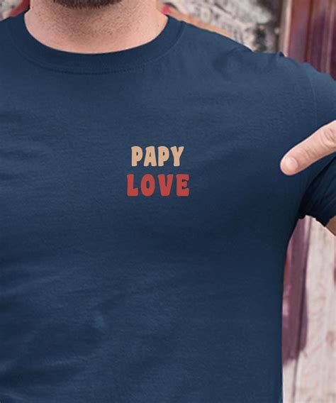 T Shirt Papy Love Pour Homme