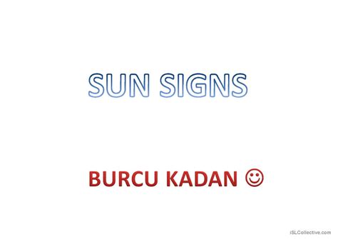 sun signs general readin english esl powerpoints
