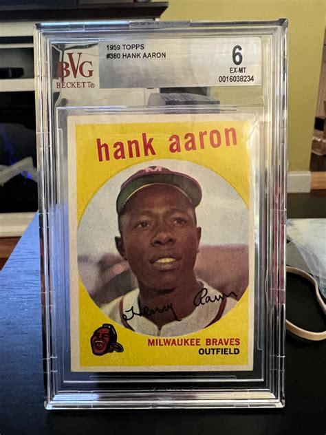 Hank Aaron Graded Topps