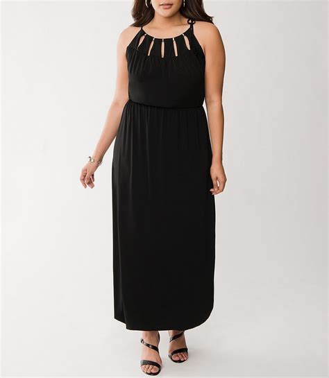 Lane Bryant Black Hardware Maxi Dress Size 22 24 3x New Trendy Plus