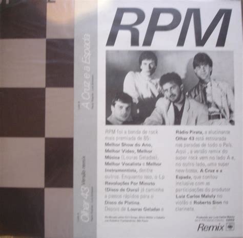 Rpm A Cruz Ea Espada - RPM – Olhar 43 (Re-Mix) / A Cruz E A Espada (1985, Vinyl) - Discogs