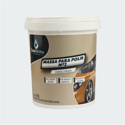 MASSA PARA POLIR Nº 2 BASE ÁGUA 1 KG Color Brilho