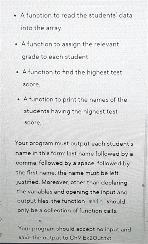 solved instructions write  program  reads students cheggcom