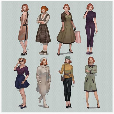 Beth Harmon outfits by clayscence on DeviantArt | The queens gambit ...