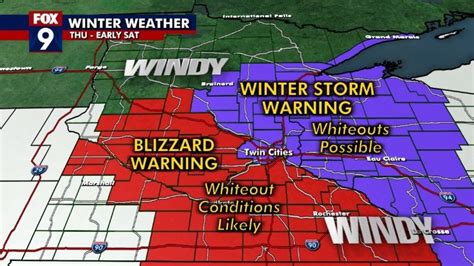 Minnesota Weather Timeline Of What To Expect With Blizzard Like