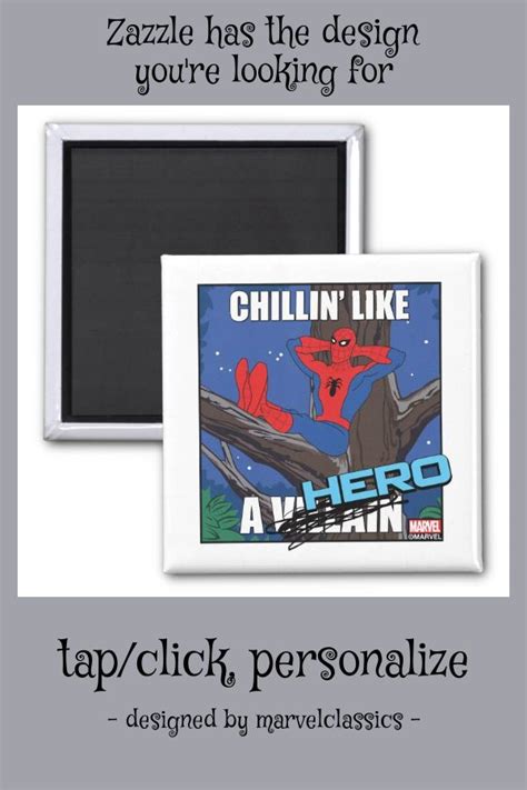 spider man chillin meme graphic magnet zazzle