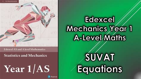 Edexcel A Level Maths Mechanics 1 Suvat Equations Youtube