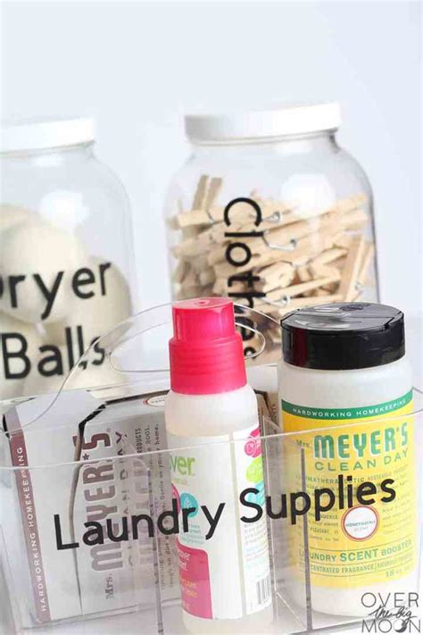 Laundry Room Organization Labels - Over The Big Moon