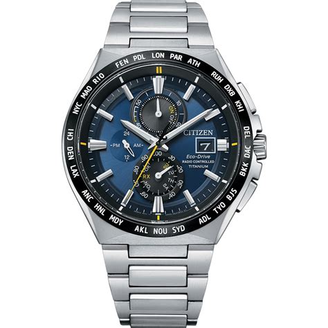 Citizen Promaster Titanium Sky Chrono Pilot Eco Drive Radio Controlled