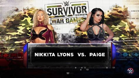 Wwe K Nikita Lyons Vs Paige Legend Difficulty Youtube