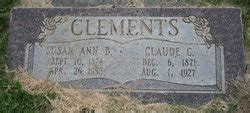 Susan Ann Bagshaw Clements Homenaje De Find A Grave