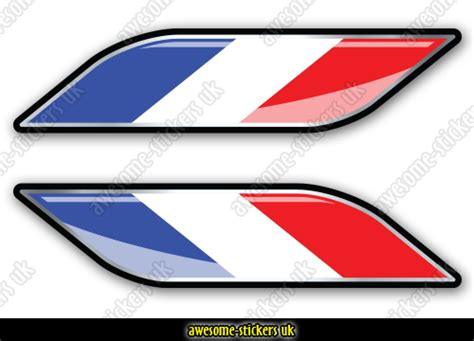 010 - French Flag stickers - Awesome Stickers UK