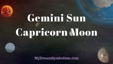 Gemini Sun Capricorn Moon Personality Compatibility