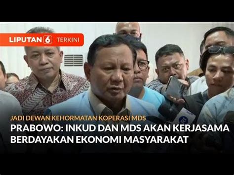 Prabowo Subianto Diangkat Jadi Ketua Dewan Kehormatan Koperasi MDS