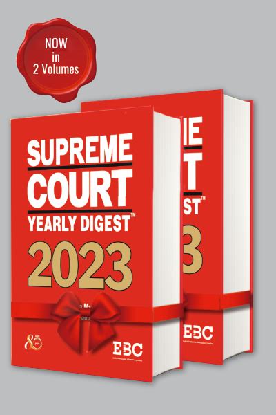 Supreme Court Yearly Digest 2023 In 2 Volumes