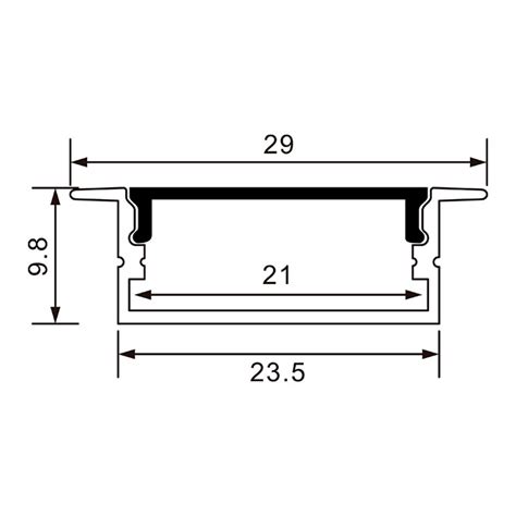 Calha Abas Para Fita Led Difusor Opalino Para Embutir L X