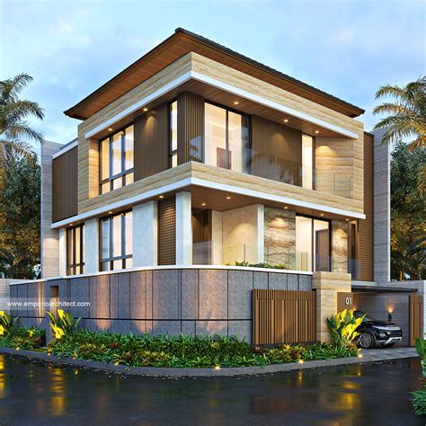 Frontviewexterior Mr Mirza Modern House 3 Floors Design Tangerang