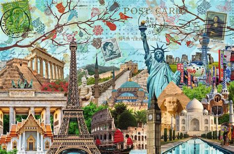 Puzzle Collage di grandi città 5 000 Pezzi Puzzle Mania it