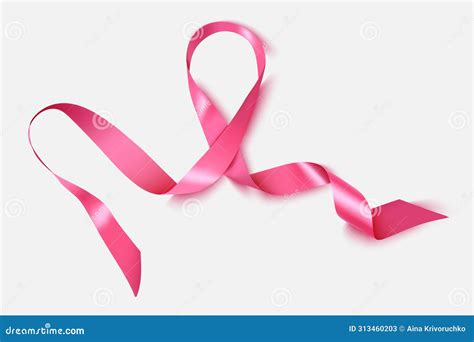 Pink Breast Cancer Awareness Ribbon Vector Illustration Stock Vector Illustration Of Survivor