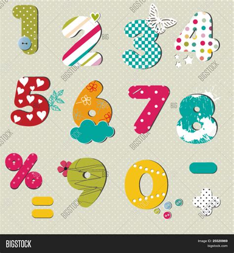 Colorful Numbers Set Vector & Photo (Free Trial) | Bigstock