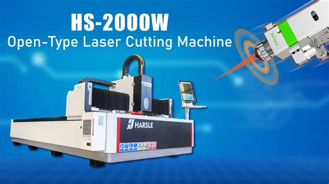 Hs 2000w Open Type Metal Fiber Laser Cutting Machine From China Manufacturer Harsle