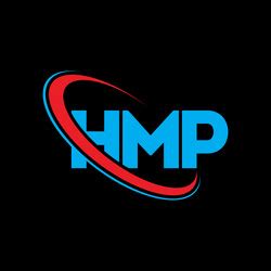 Hmp logo letter design Royalty Free Vector Image