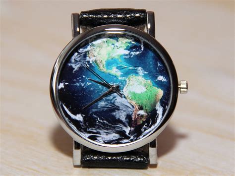 Wrist Watch Planet World Map Watch Watch Earth Unique Watches