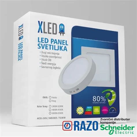 LED Panel Nadgradni Kockasti 18W 4000K Razoelektro