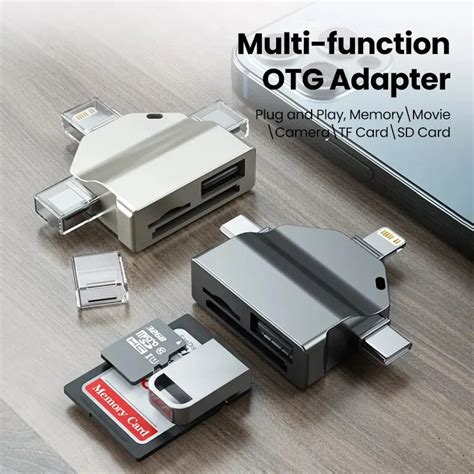 Multifunktions 7 In 1 Kartenleser USB 2 0 Typ C Zu SD Adapter USB Flash