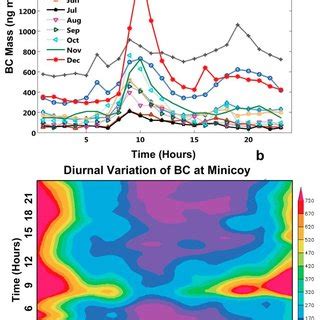 A Diurnal Variation Of Black Carbon BC Mass Concentration Using The