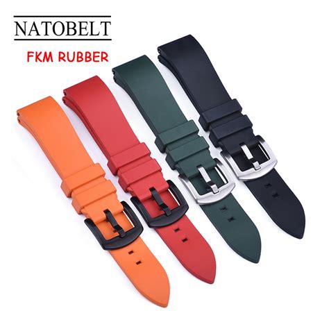 FKM Rubber Watch Strap Quick Release Watch Bands Men Women Diving Watch