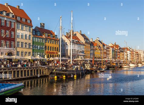 nyhavn  harborin copenhagen denmark stock photo alamy